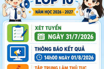 THÔNG BÁO THÔNG TIN TUYỂN SINH LỚP 10 NĂM HỌC 2026 – 2027